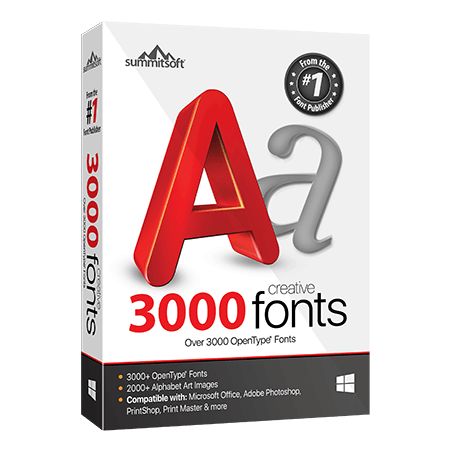 3000 Creative Fonts - Download - Windows