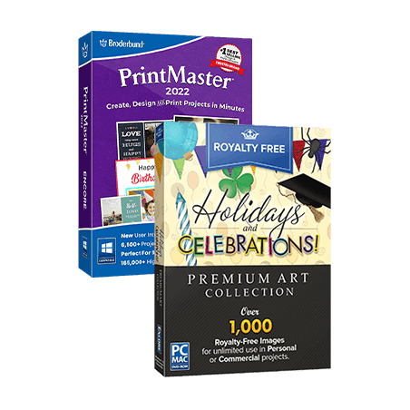 PrintMaster 2022 with Royalty Free Premium Holidays and Celebrations Image Collection