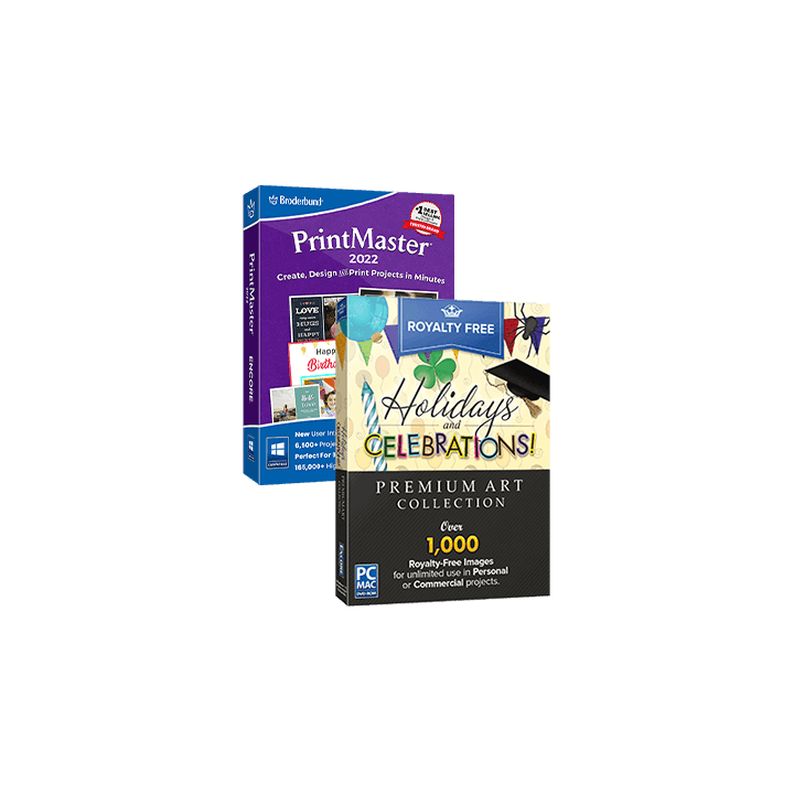 PrintMaster 2022 with Royalty Free Premium Holidays and Celebrations Image Collection
