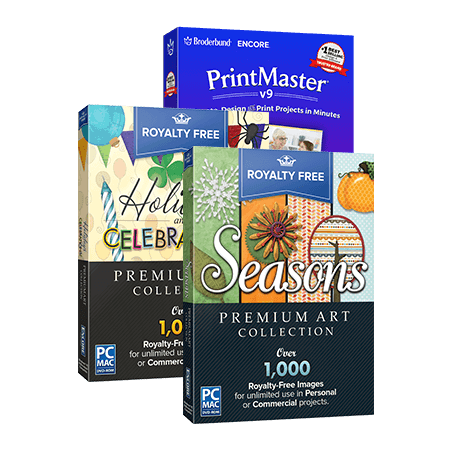 Print Master V9 with Premium Image Collection Bundle
