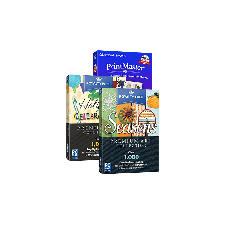 Print Master V9 with Premium Image Collection Bundle