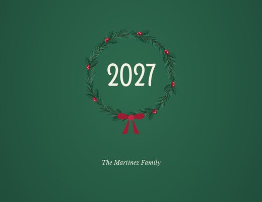 Holly & Pine Christmas 2027 Calendar