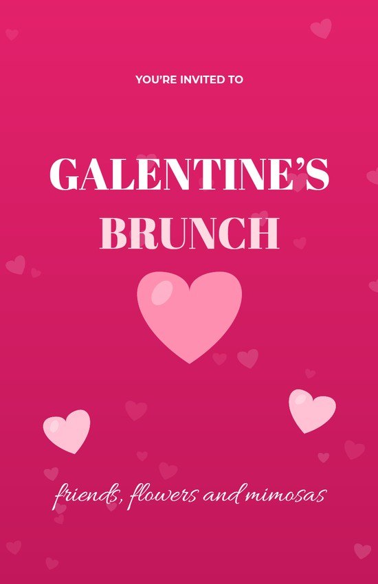 Love Days Galentines Brunch Invitation