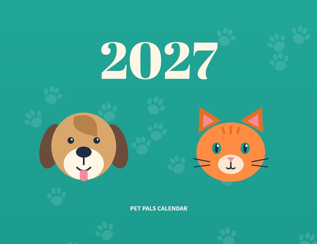 Pet Pals 2027 Calendar