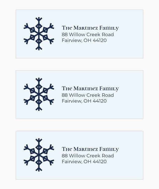 Winter Wonderland Address Labels