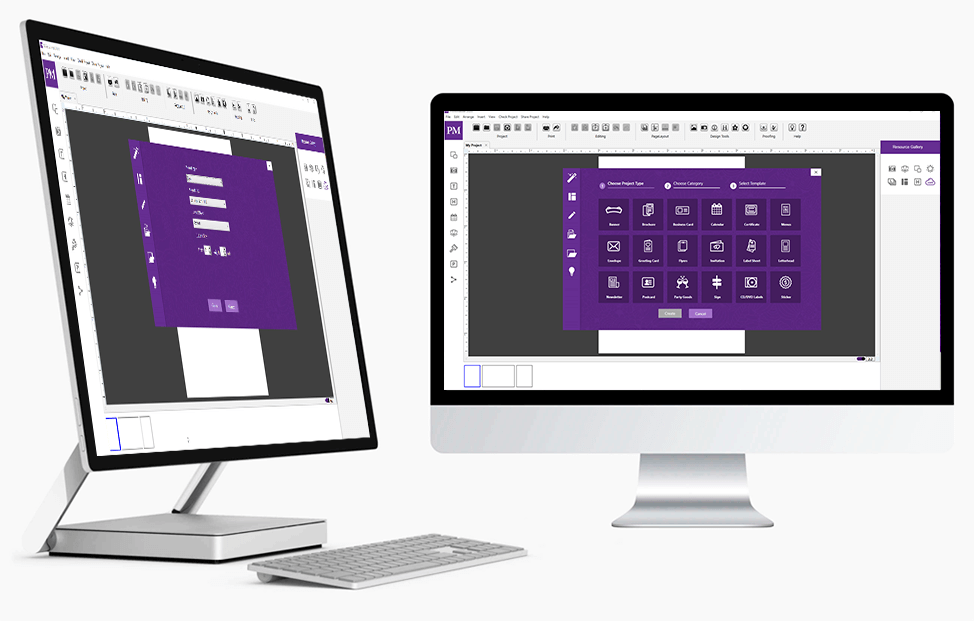 PrintMaster 2022 on a desktop screen